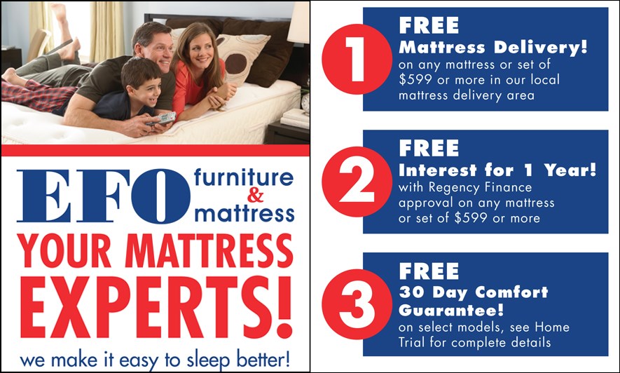 Mattresses EFO Furniture Outlet Stroudsburg, Dunmore, WilkesBarre